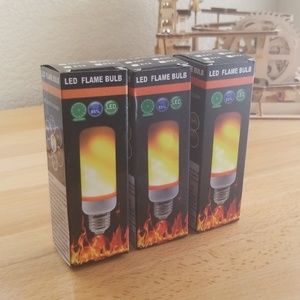 LED flame lightbulbs